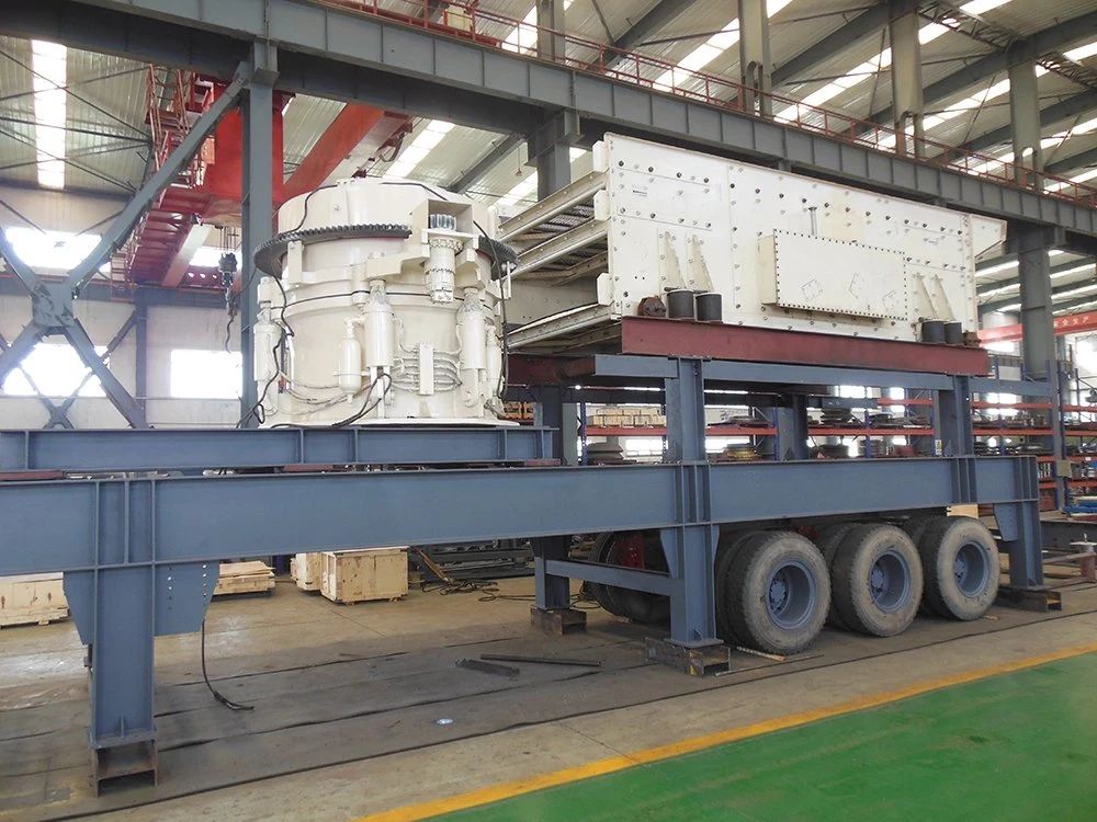 Mining Equipment Crushing Screening Crusher Plant Wheel Mounted Mobile