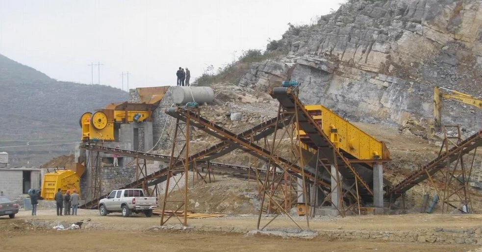 80-100tph Granite Rock Stone Crushing Plant Quarry Stationary Crushing Plant