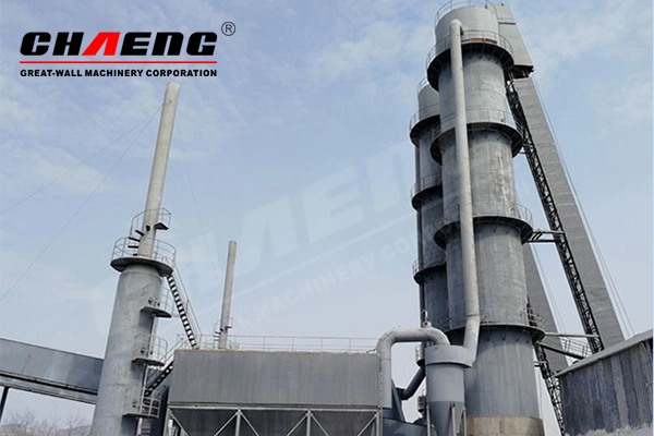 Lime Production Line Vertical Shaft Rotary Kiln From Chaeng