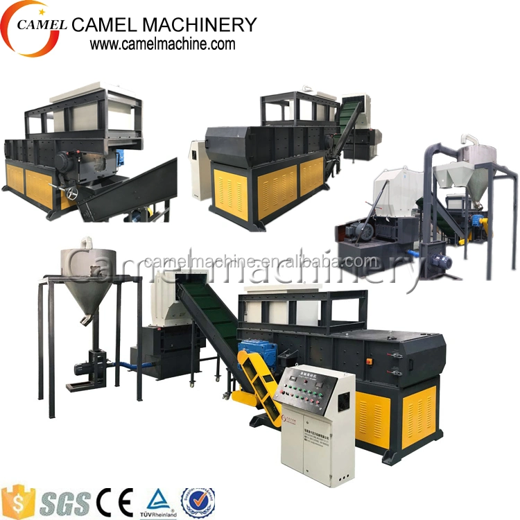 Industrial Shredder and Crusher Machine for Plastic Lumps Recycling