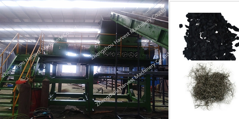 2019 Waste Truck Tyre Crushing System Tyre Recycling Equipment Plant in Europe