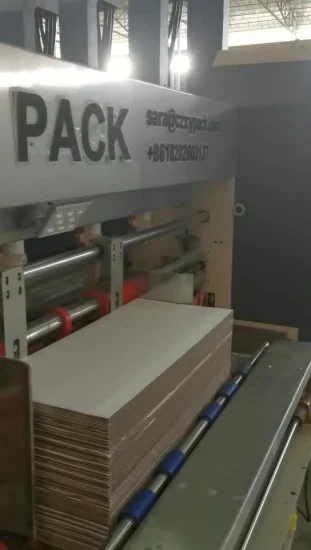 Impressora Flexográfica Automática Impressão Corte Embalagem Embalagem Máquina de fazer caixas de papelão ondulado
