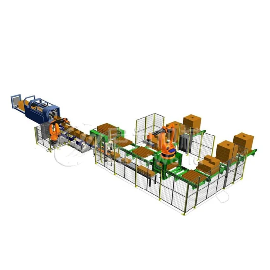 Máquina paletizadora robótica de caixas de papelão direto da fábrica