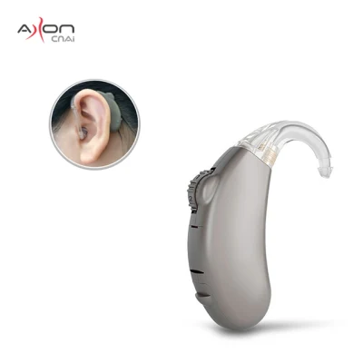 Confortável vestindo simples Bte surdo aparelho auditivo equipamento odm oem barato auxiliar de escuta audifonos v-263pb