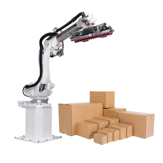 Máquina de paletização de embalagem personalizada industrial, paletizador de robô elétrico para alimentos, bens de consumo eletrônicos, indústrias farmacêuticas