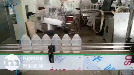 Esterilização automática e desinfetante asséptico para as mãos Equipamento de produção e embalagem de gel para garrafa de plástico branco