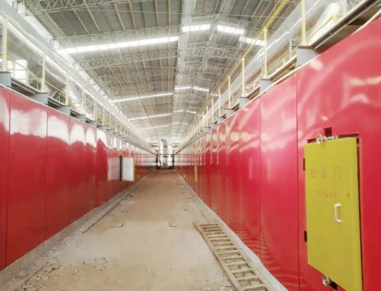 Forno túnel montado para fabricação de tijolos vermelhos
