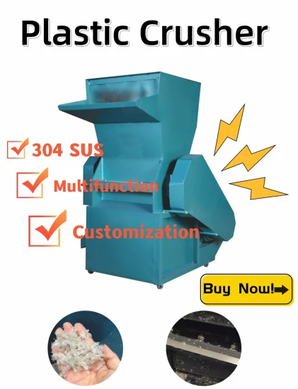 250-400kg/H Resíduos reciclados triturador de filme plástico triturador triturador triturador